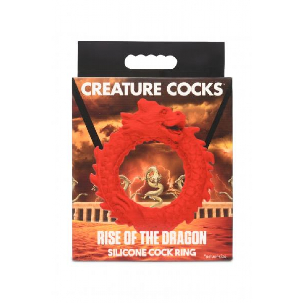 Creature Cocks Rise Of The Dragon Silicone Cock Ring - Xr Brands