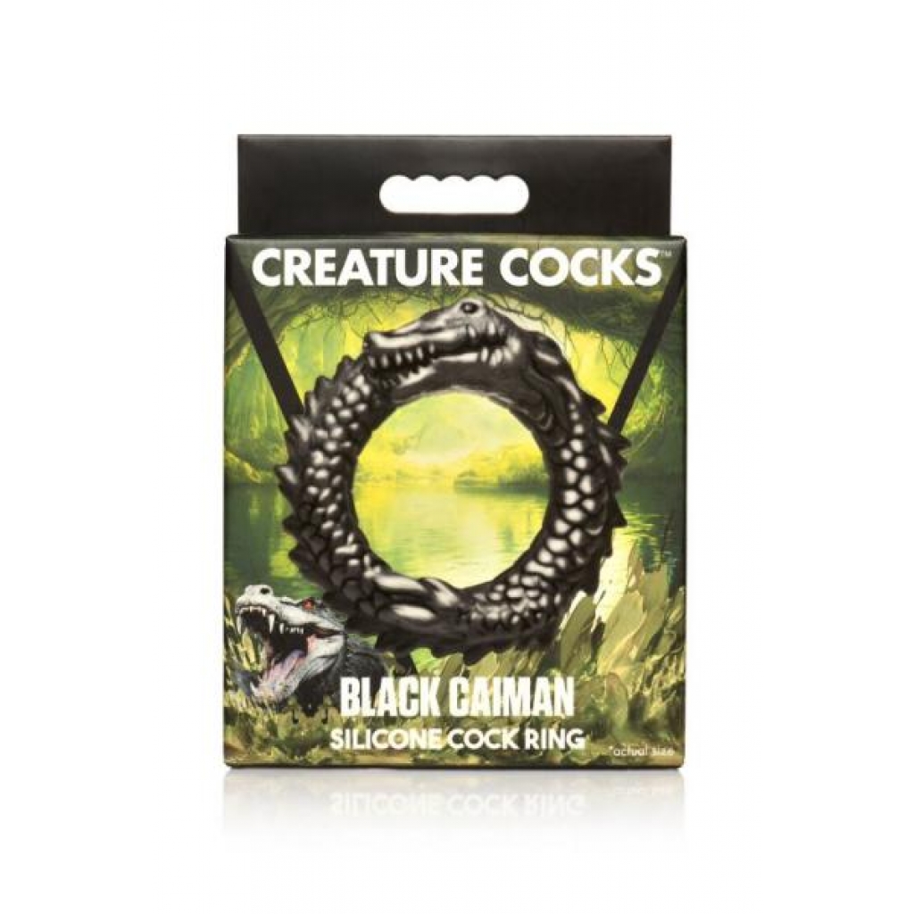 Creature Cocks Black Caiman Cock Ring - Xr Brands