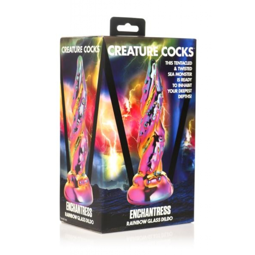 Creature Cocks Enchantress Rainbow Glass Dildo - Xr Brands