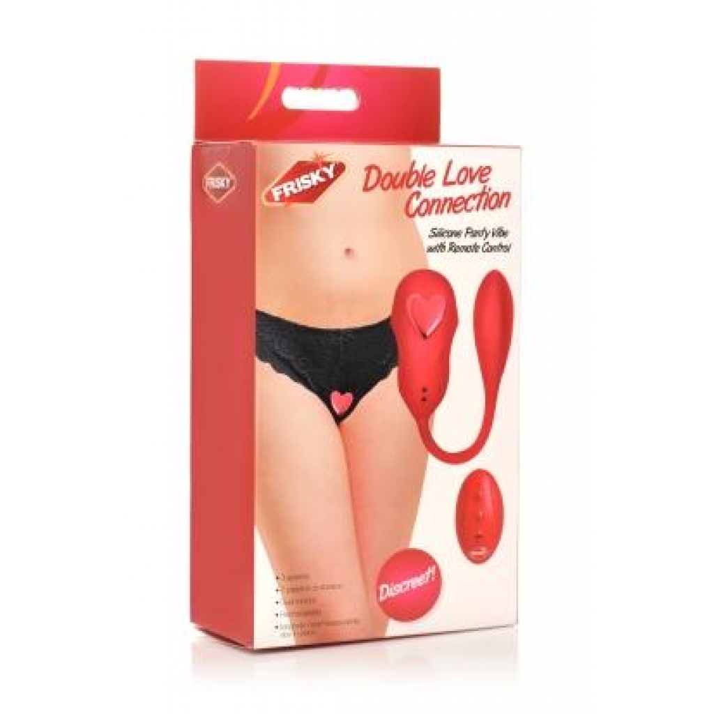 Frisky Double Love Connection Panty Vibe W/ Remote - Xr Brands