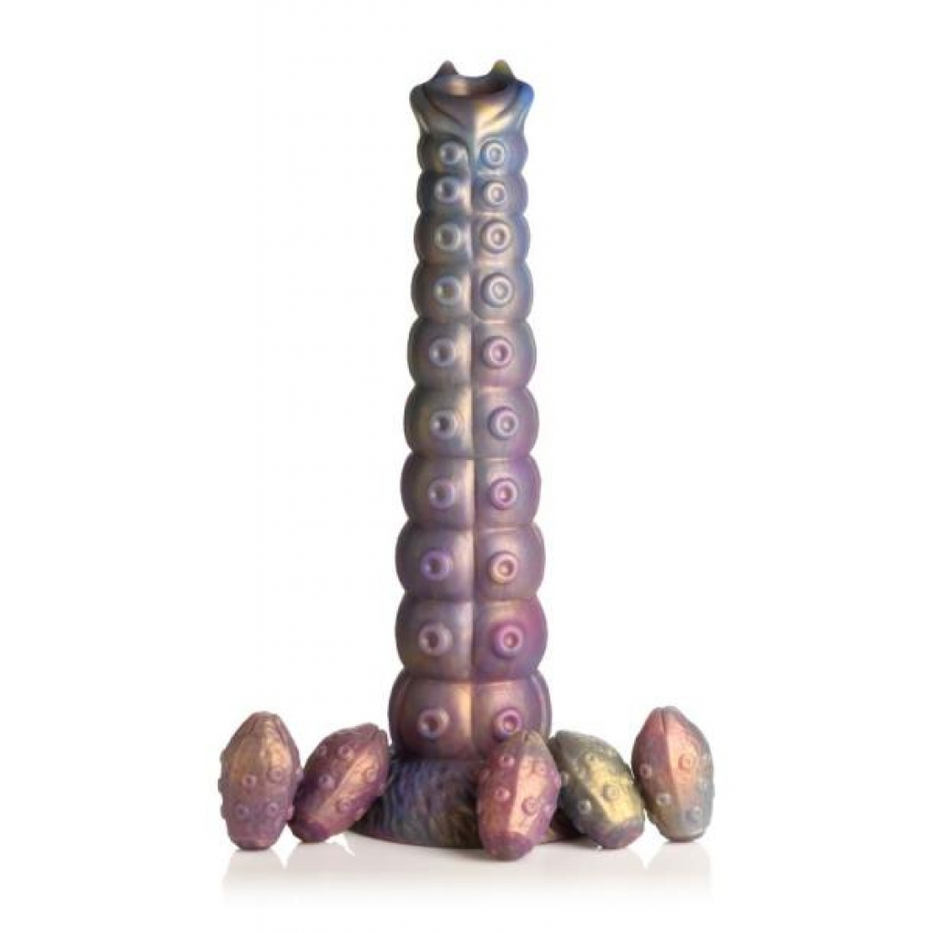 Creature Cocks Deep Invader Tentacle Ovipositor Silicone Dildo W/ Eggs - Xr Brands